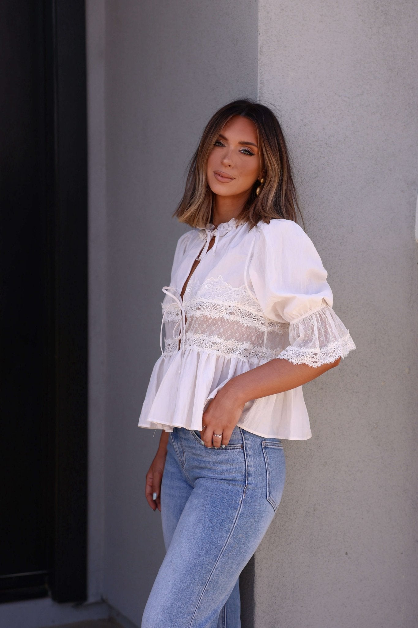 Free People White Forever Young Top - FINAL SALE - The Avenue44