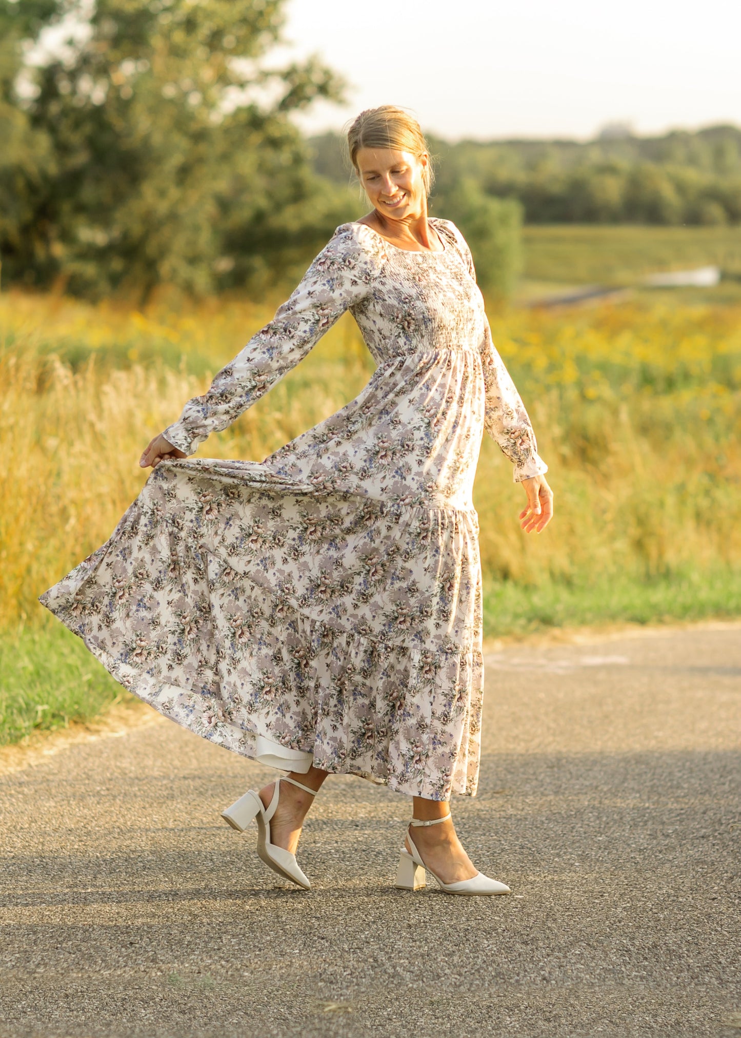 Gia Long Sleeve Maxi Dress