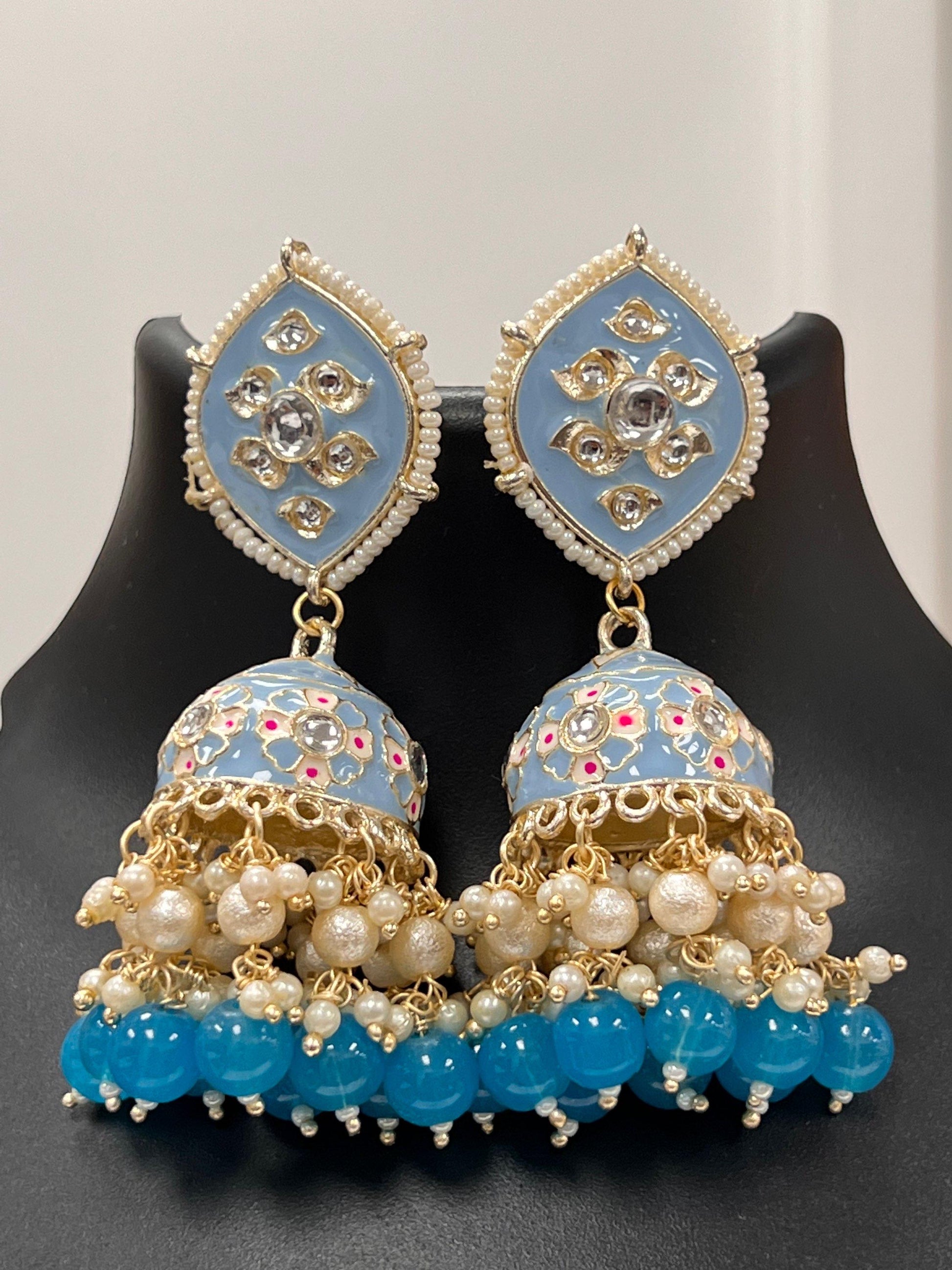 Kundan Meenakari jhumki - The Avenue44
