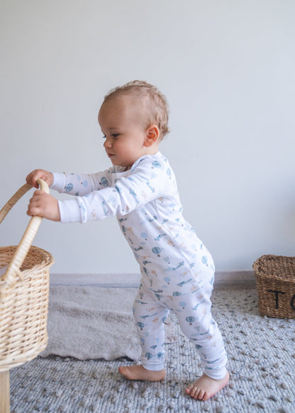 Little Airplanes Pima Long Pajama Set - The Avenue44