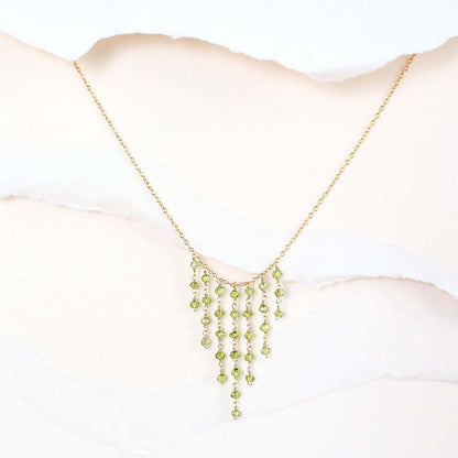 Peridot Mini Fringe Necklace