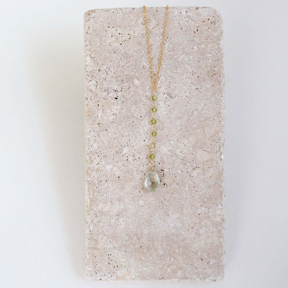 Green Amethyst Yoga Pendant
