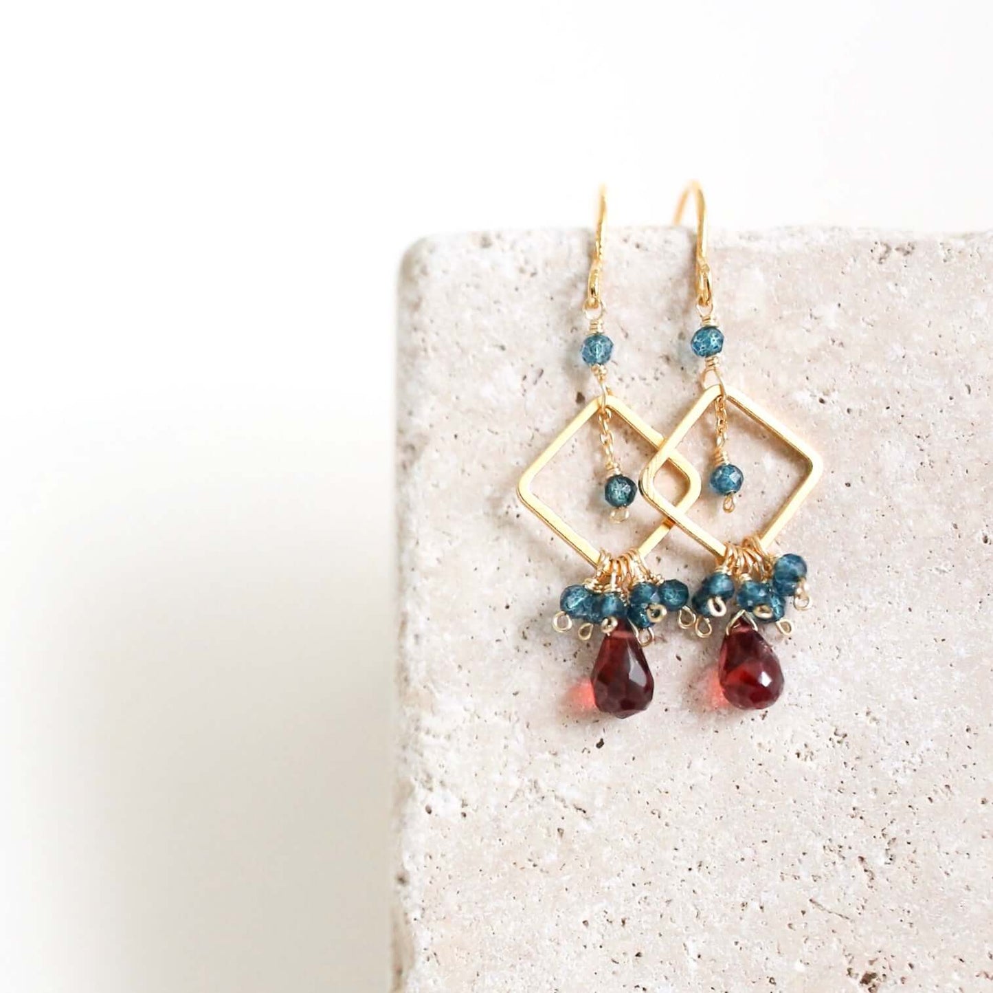 The Pixy Earring - Garnet
