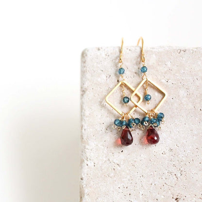 The Pixy Earring - Garnet