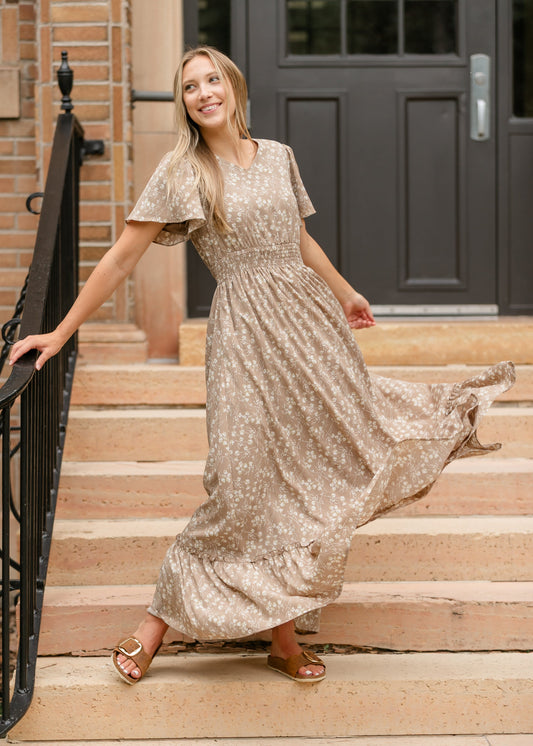 Isabella V Neck Maxi Dress