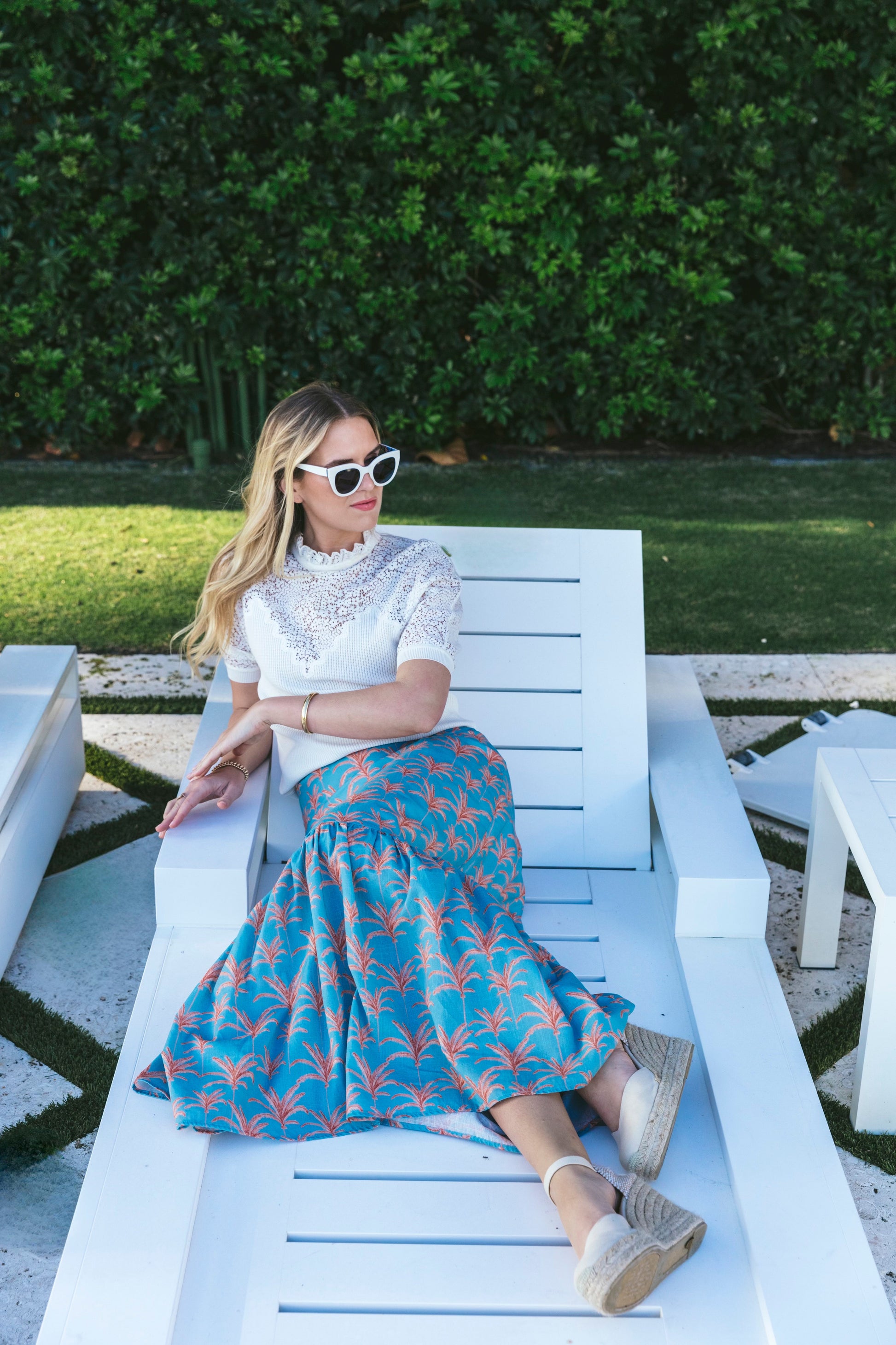 LIZZIE LINEN SKIRT | CALLISTA PALM - The Avenue44