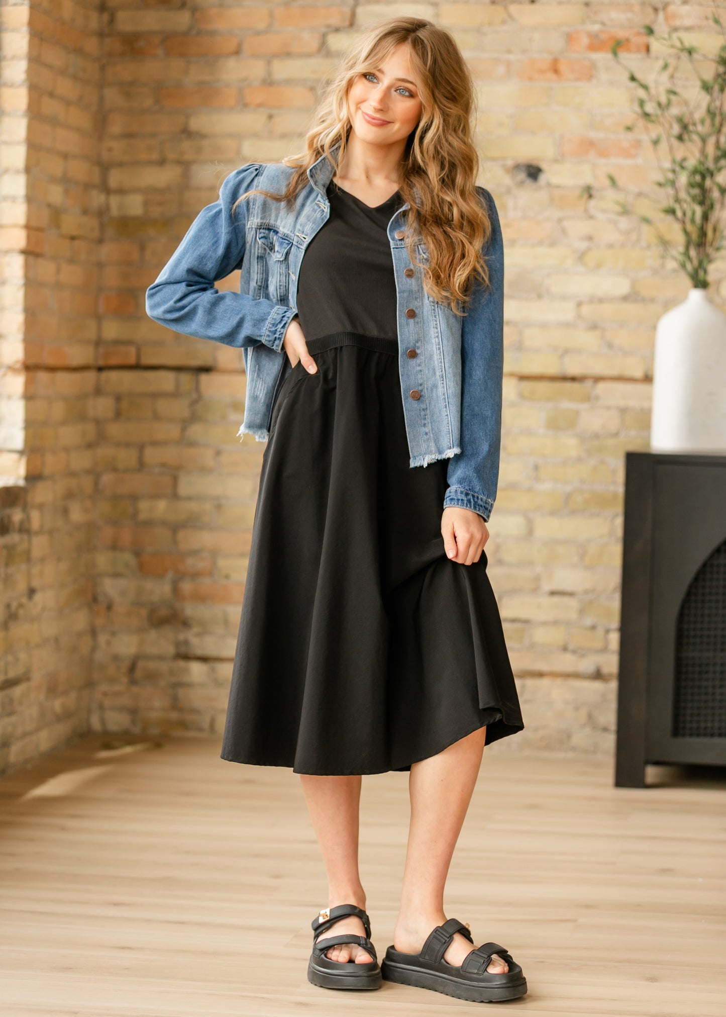 Kate Cap Sleeve Midi Dress