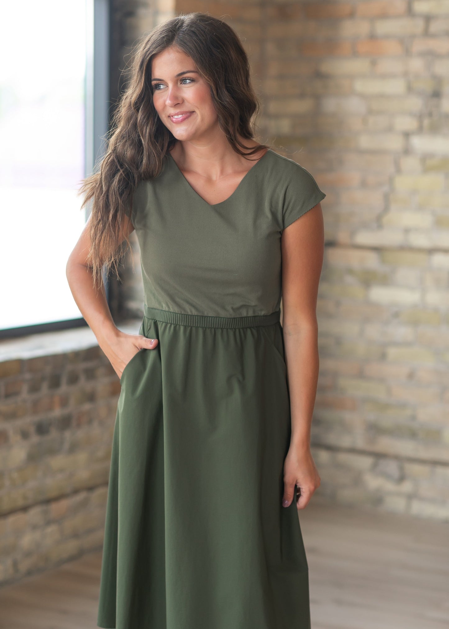 Kate Cap Sleeve Midi Dress