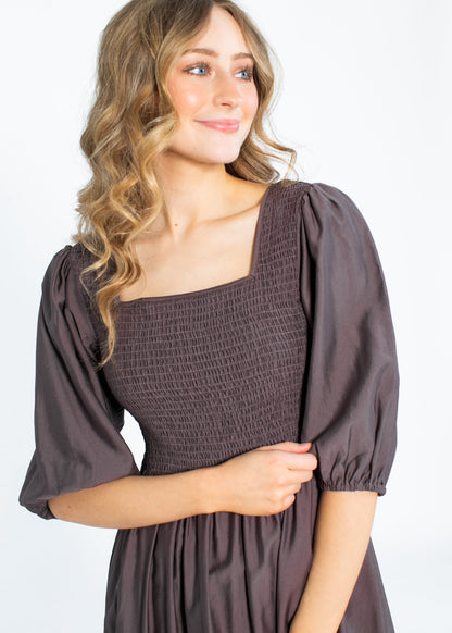 Kayleen Smocked Bodice Maxi Dress