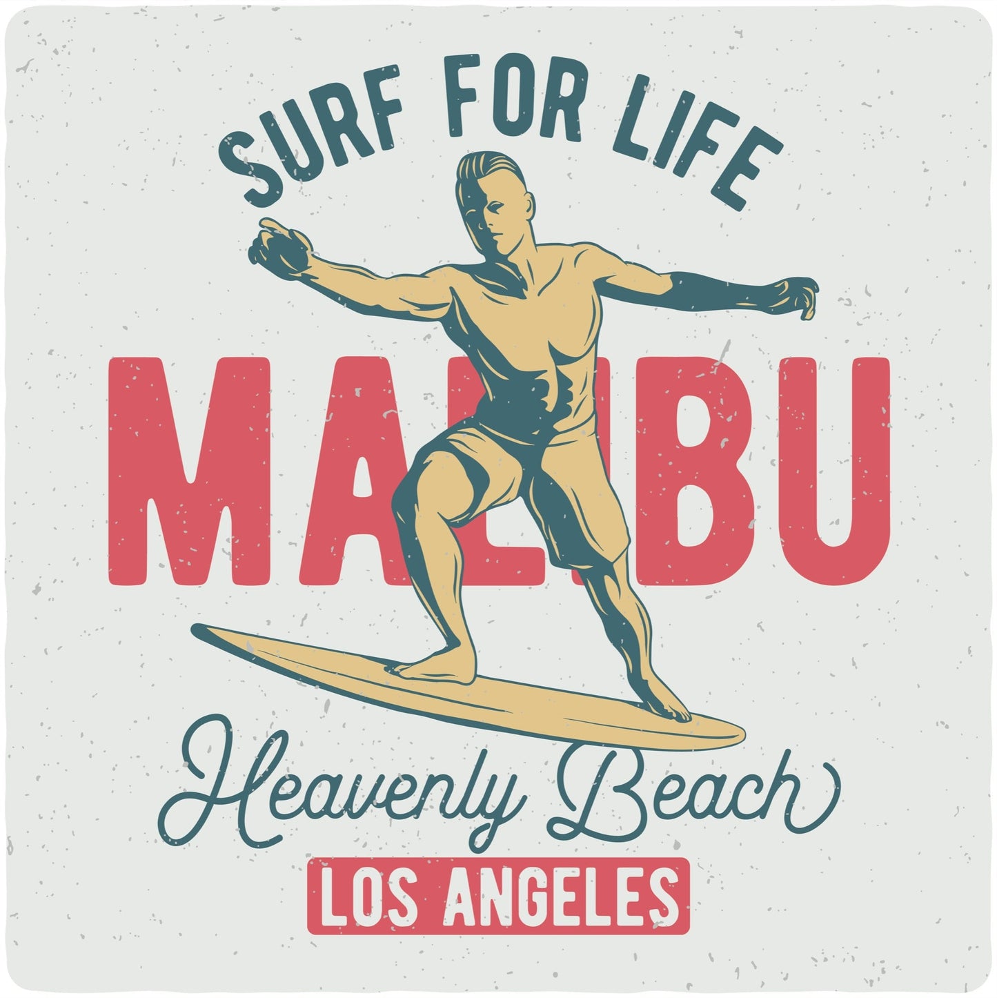 MALIBU Men's Bamboo Viscose/Organic Cotton Short Sleeve Graphic T-Shirt