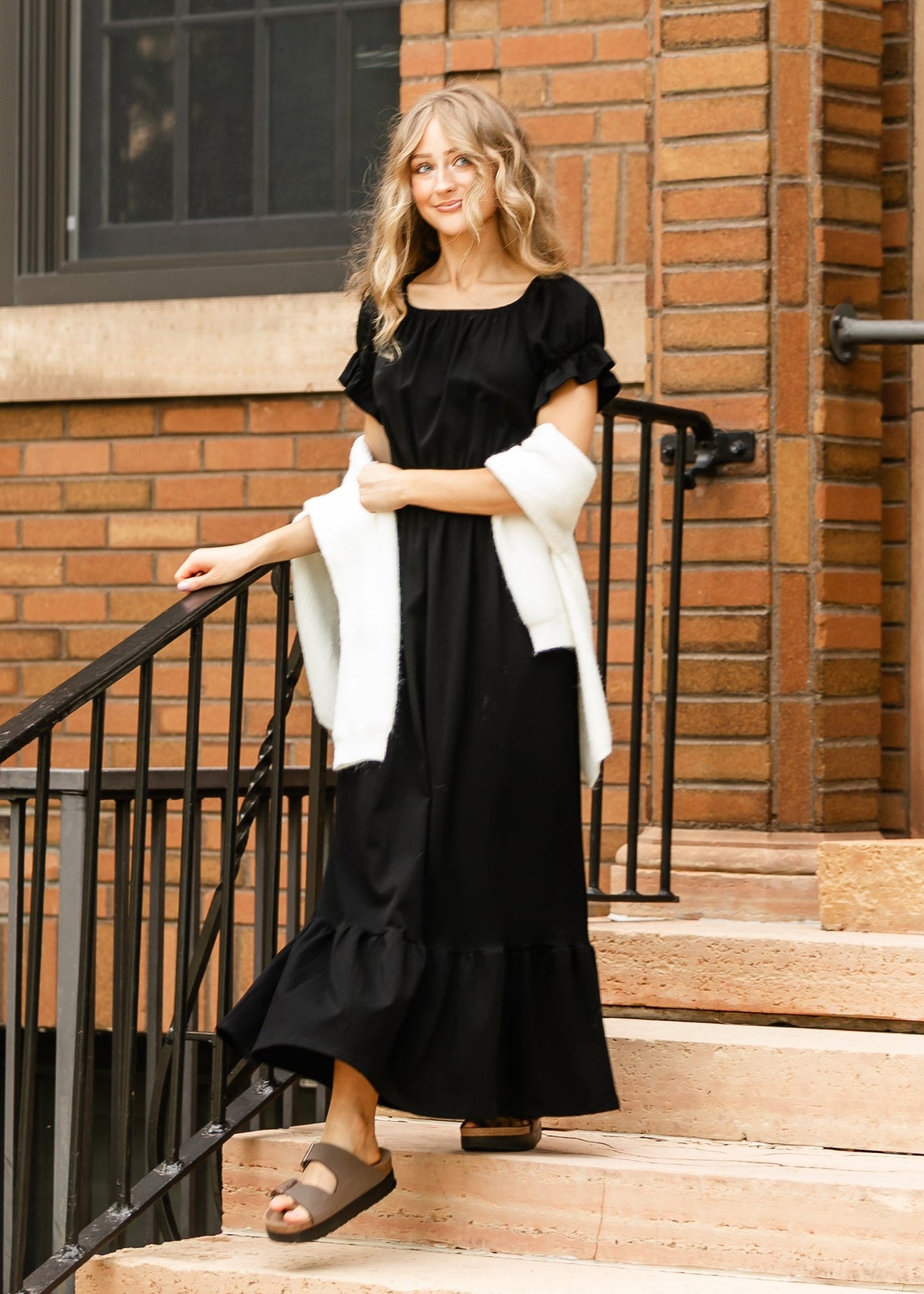 Amy Puff Sleeve Maxi Dress