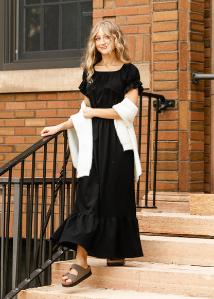 Amy Puff Sleeve Maxi Dress