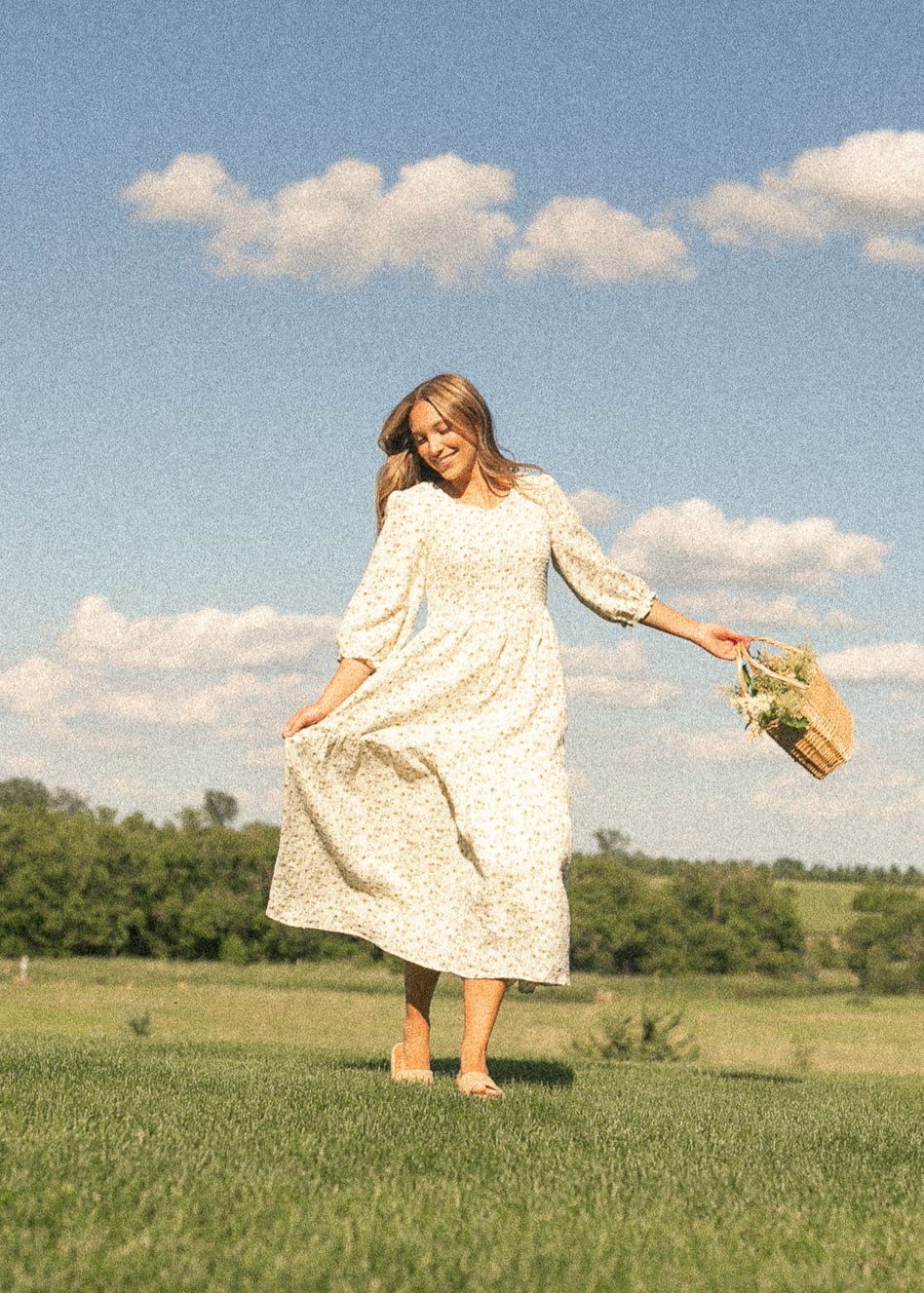 Flora Smocked Midi Dress