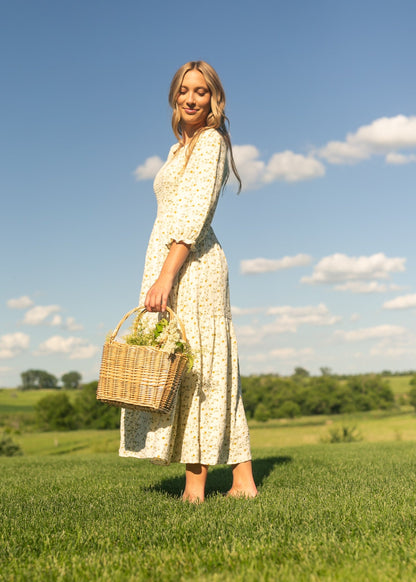 Flora Smocked Midi Dress