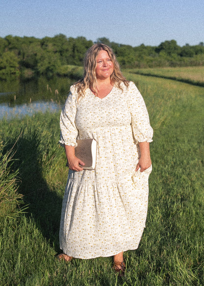 Flora Smocked Midi Dress
