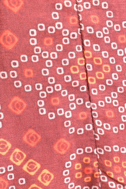 Darrie Maroon Silk Gown