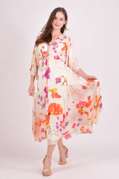 Grasie Floral Ruffle Maxi Dress