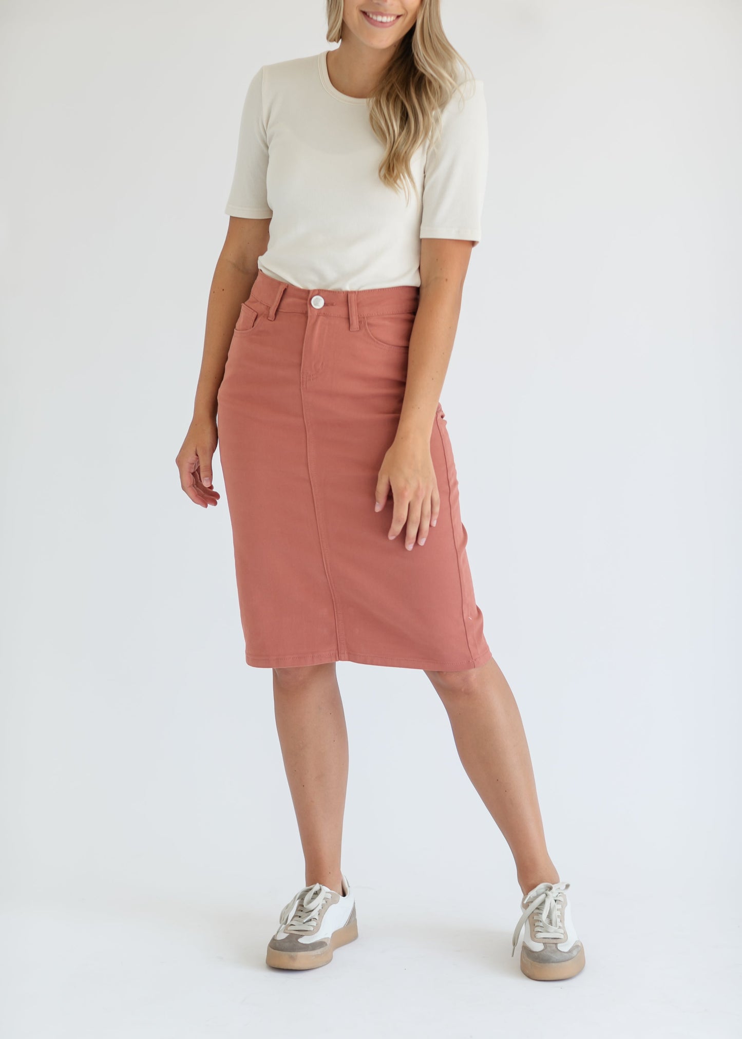 Remi Denim Midi Skirt