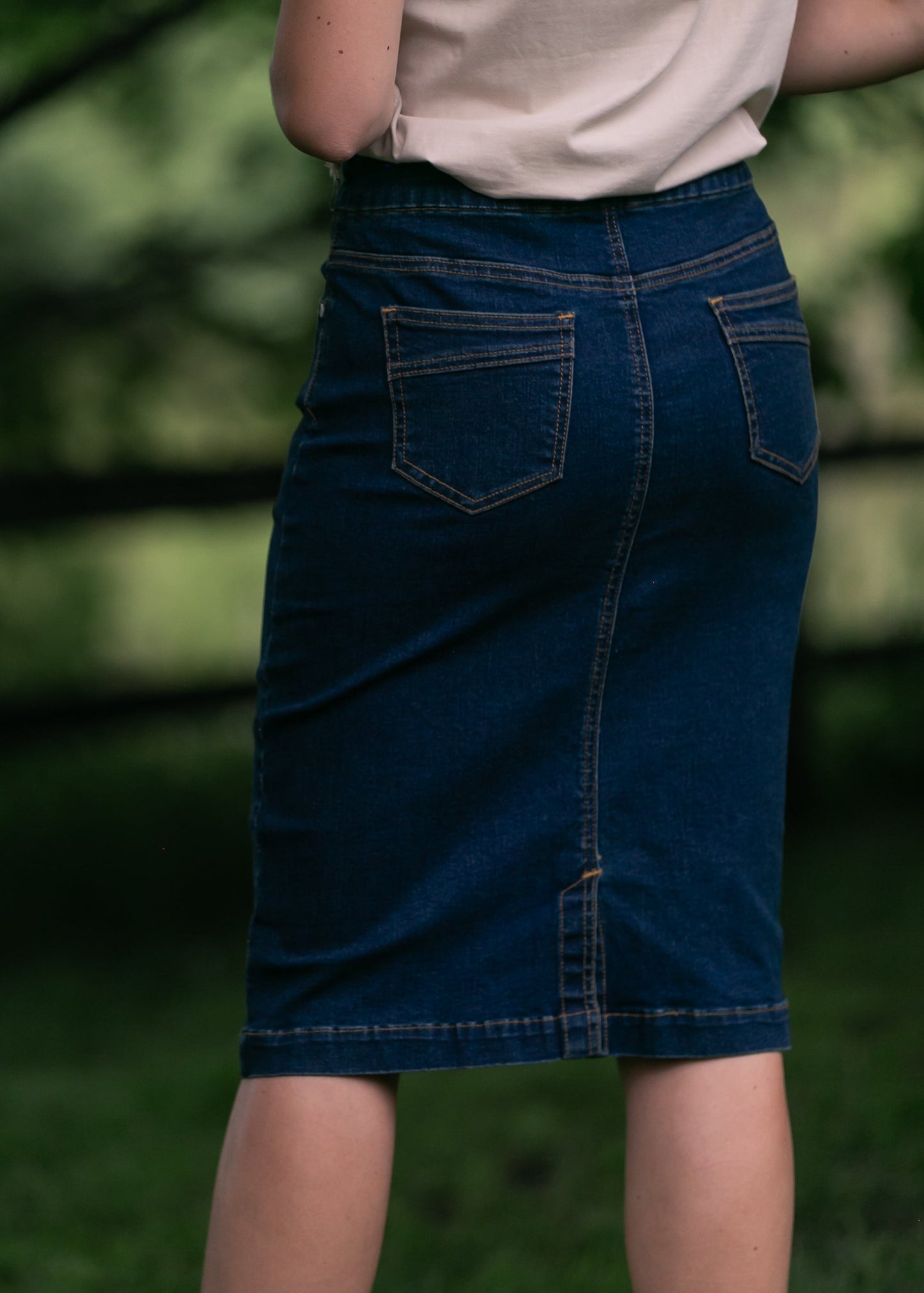 Sandra Denim Midi Skirt