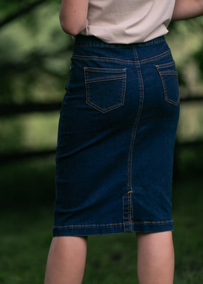 Sandra Denim Midi Skirt