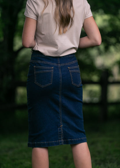 Sandra Denim Midi Skirt
