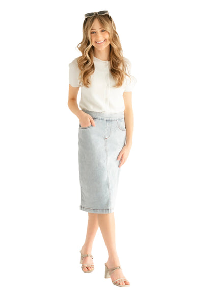 Sandra Midi Denim Skirt