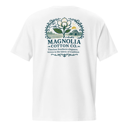 The Cotton Roots Tee - Magnolia Cotton Co. Pocket Tee (Available in Multiple Colors)