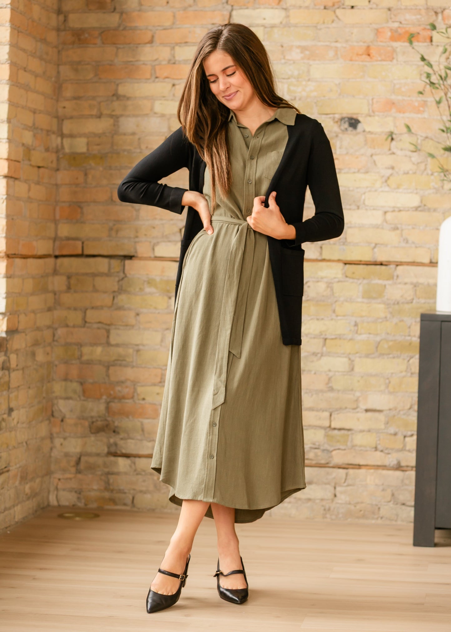 Willow Cap Sleeve Linen Midi Dress